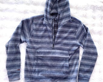 Sudadera con capucha Billabong A/Div para hombre, talla XL, rayas azules, jersey de forro polar Baja Surf