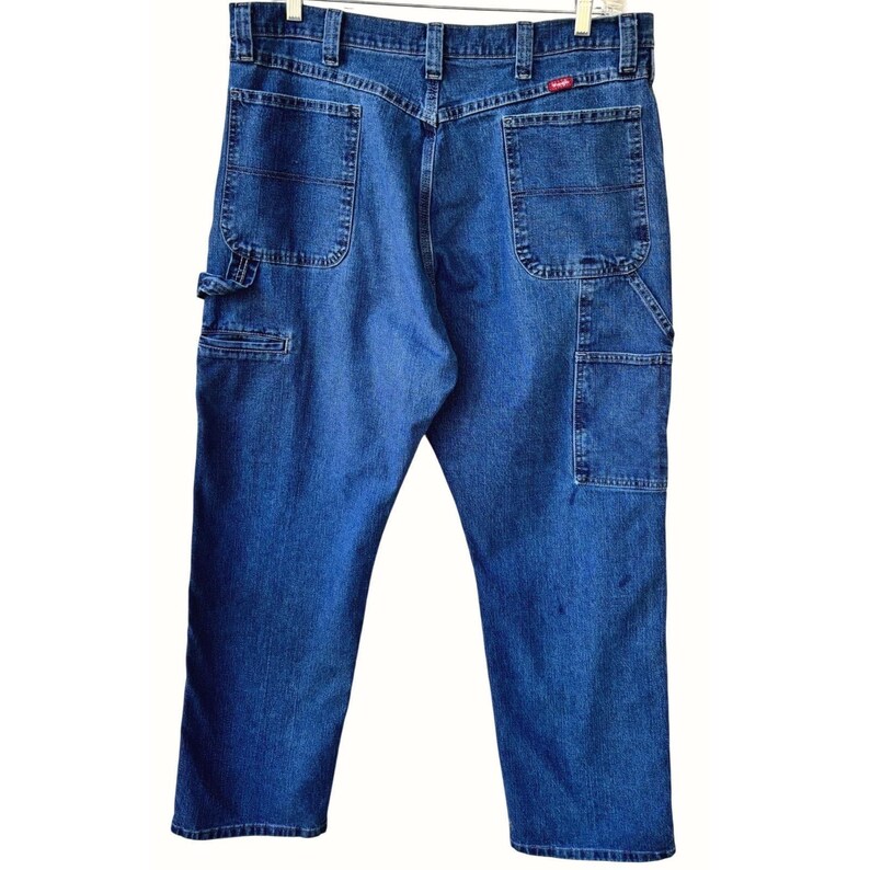 Wrangler Men's Jeans 38×32 Straight Leg Western Denim Medium j image 2