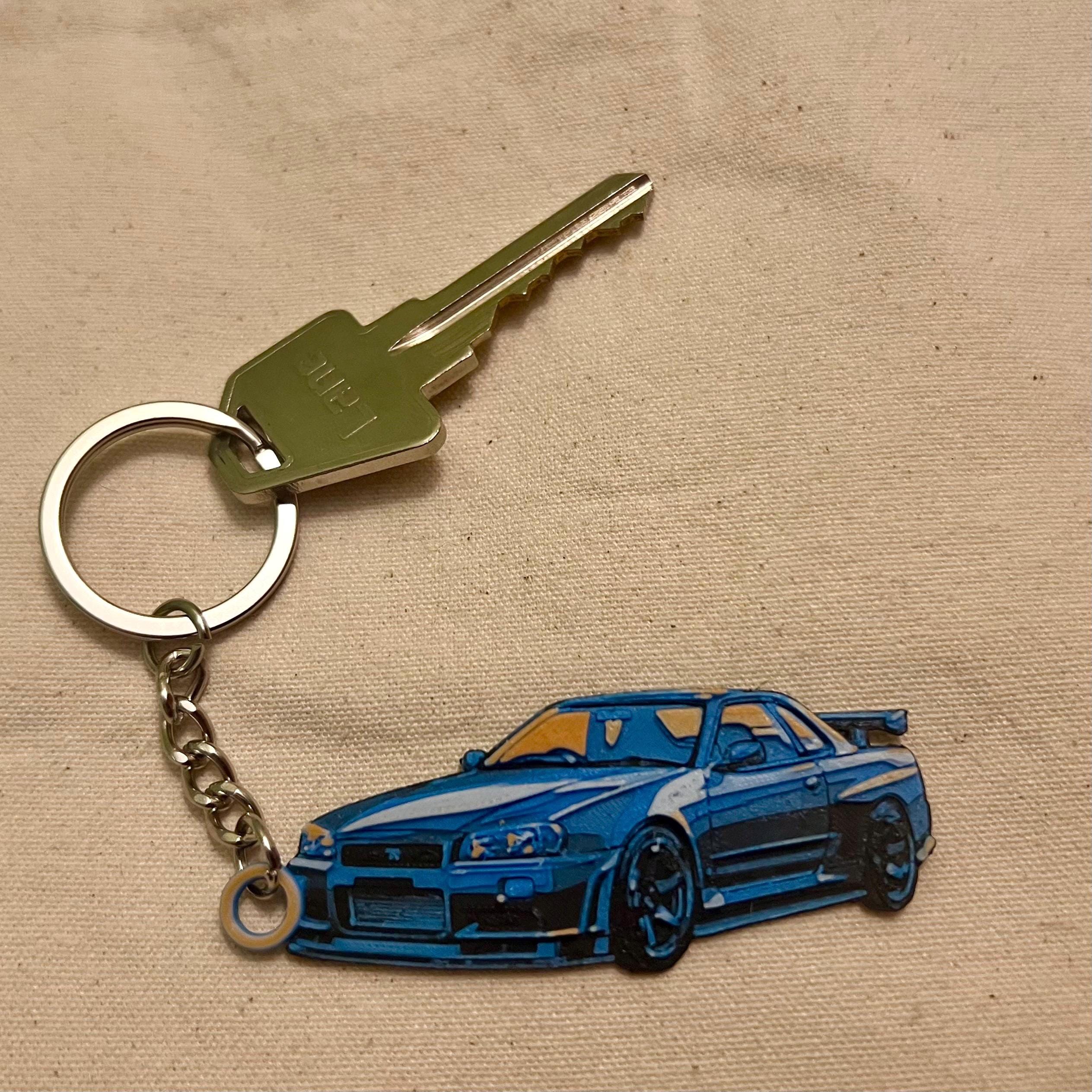 Nissan R34 Skyline GTR Keychain - Etsy