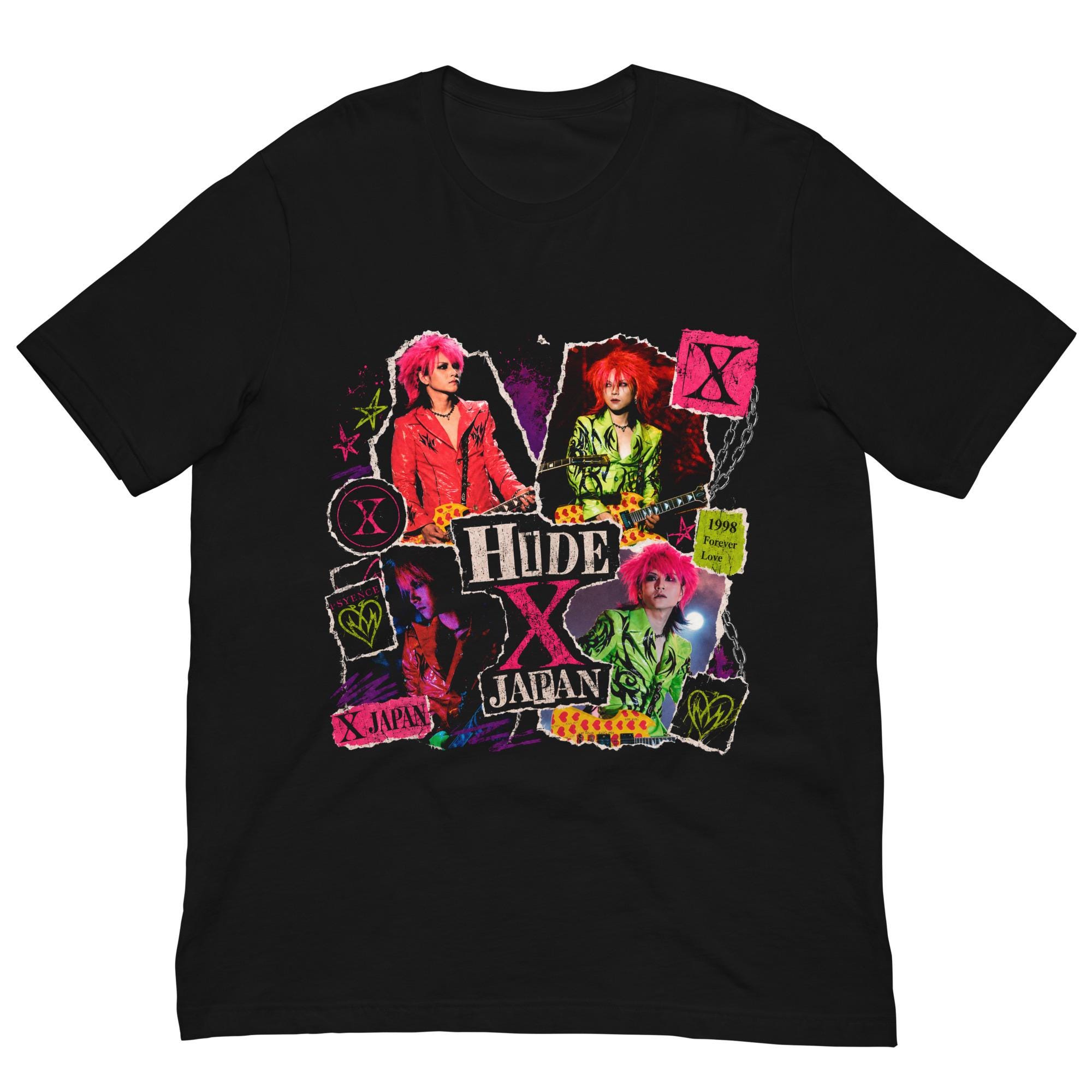 hide（X JAPAN） (ヒデ)98年ツアーＴシャツ フリー Hide X Japan Shirt - Etsy