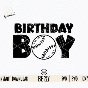 Cumpleaños de niño SVG, béisbol Svg, aficionado a los deportes, béisbol niño Svg, niño de béisbol Png, camiseta de cumpleaños Svg, cumpleaños deportivo, día del juego Svg, CRICUT