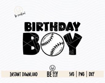 Birthday Boy SVG, Baseball Svg, Sports Fan, Baseball Boy Svg, Baseball Kid Png, Birthday Shirt Svg, Sports Birthday, Game Day Svg, CRICUT