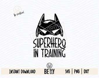 Superhero in Training Svg, Superhero Mask svg, Superhero svg, Comic svg, Svg for Cricut, Silhouette