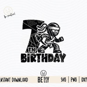7th Birthday Svg, Seventh Birthday Svg, Turning 7 Years Old