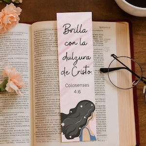 12 Bookmarks Cristianos para Mujeres | Frases Inspiradoras + Versículos Bíblicos | PDF para Imprimir | Marcapáginas Femeninos