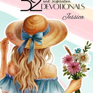 Caja Devocional Cristiana Personalizada 52 Semanas Regalo de Fe Christian Devotional Gift Box