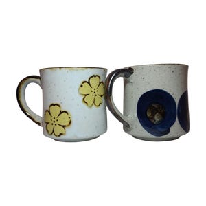 Set Of Two Stoneware Mugs