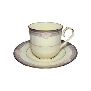 Noritake Stanford Court Fine China Footed Cup and Saucer
