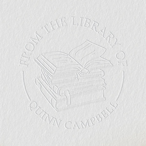 Personalized Book Embosser/From The Library Of Book Embosser/Custom Book Embosser/Library Embosser/Ex libris Embosser Stamp/Book Lover Gifts
