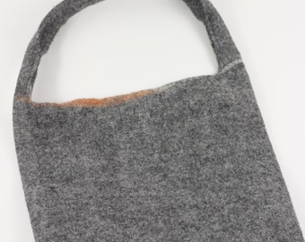 Handmade Felted Merino Wool Tote Bag - Lightweight Eco Design