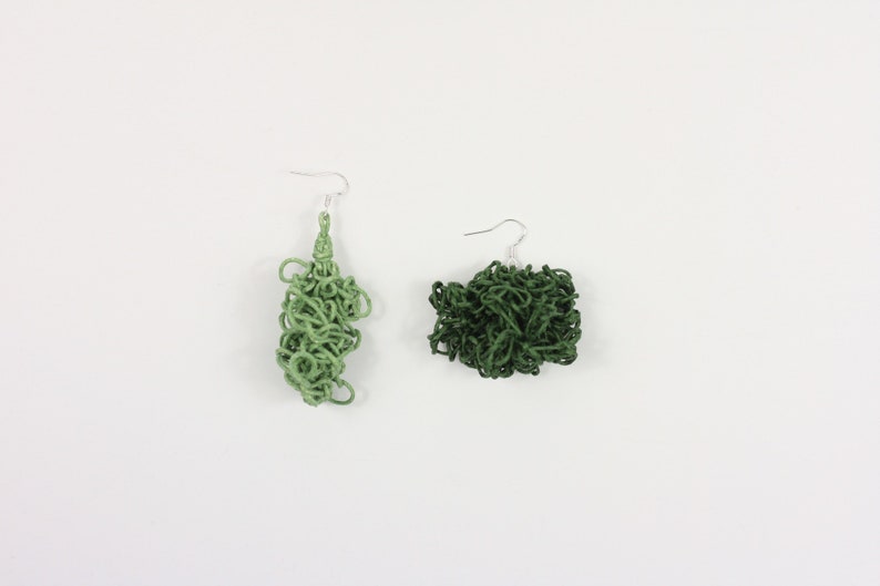 LUCIELAlUNE choker necklace Earring grace plant green vocation jewelry natural materialwomen fashion gift free sketch style
