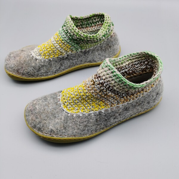 felted wool shoes