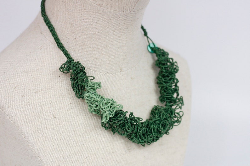 LUCIELAlUNE choker necklace Earring grace plant green vocation jewelry natural materialwomen fashion gift free sketch style