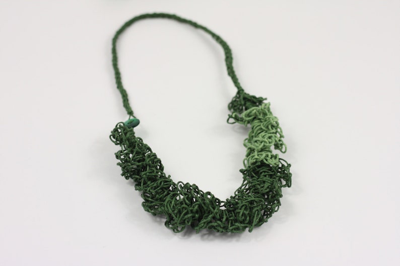 LUCIELAlUNE choker necklace Earring grace plant green vocation jewelry natural materialwomen fashion gift free sketch style