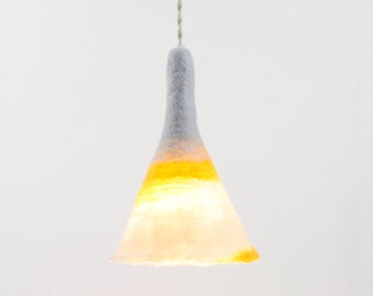 Petite lampe suspension LUCIELALUNE® Suspension murale éclairage/laine feutrée/lampe de chevet de table à manger/interrupteur LED E27/déco maison