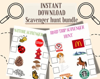 scavenger hunt, road trip, I spy, Park scavenger hunt, Beach scavenger hunt, color hunt, car hunt, nature hunt, car ride activity