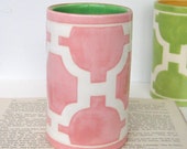 Number 5 Hampton Links Vase in Light Pink