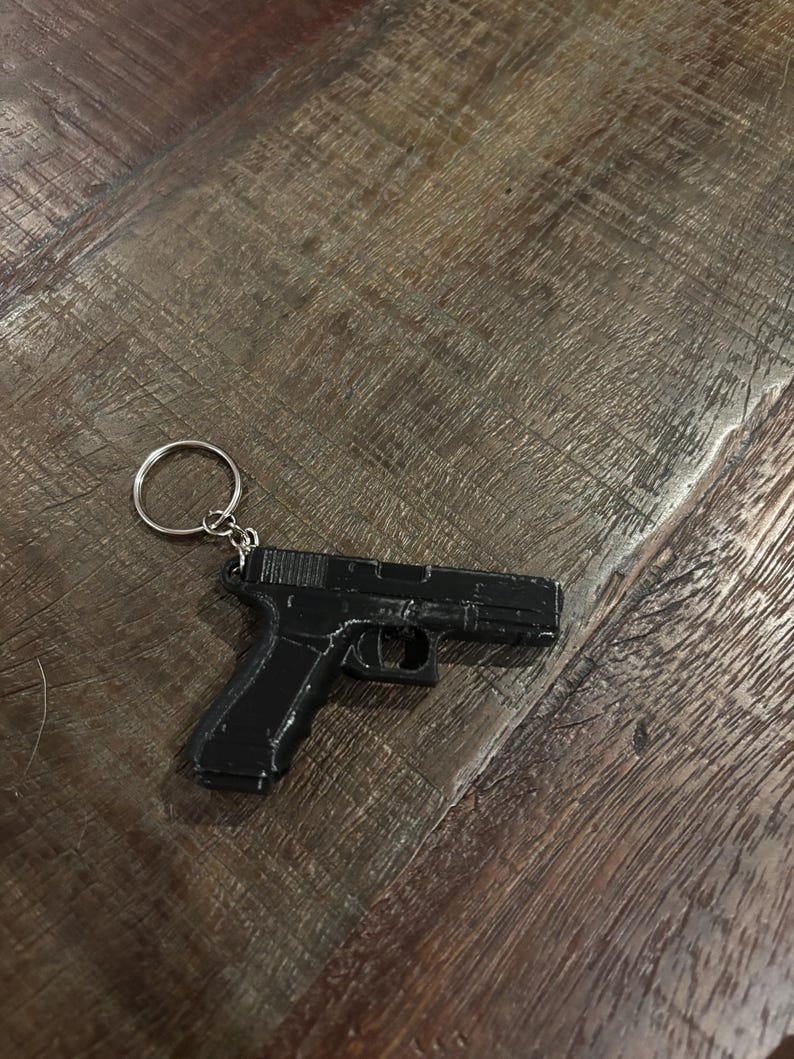 Glock Style Keychain | 3D Printed Pistol Key Chain | Gun Lover Gift ...