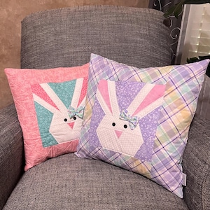 Quilted Easter Pillow Cover for throw pillow