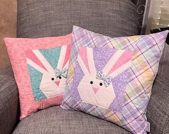 Funda de almohada acolchada de Pascua para cojín decorativo