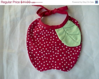 FRUITS  Baby Bibs - The  Apple, the Strawberry