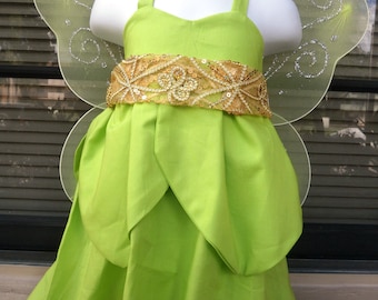 TINKERBELL Dress and Wings Set. Free shipping in the US