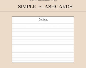 Printable revision flashcards, Studying flashcards, revision index cards, studying index cards, flashcards bundle, note cards.