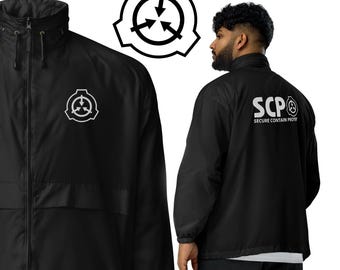 Geborduurde windjack van de SCP Foundation