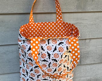 Cotton Shopping Bag: Handmade Halloween Market Tote