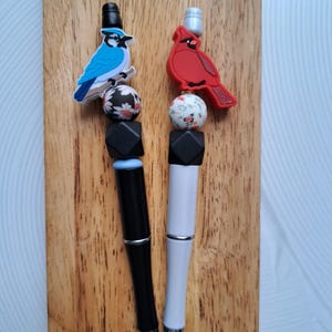 Blue Jay-pen, kardinaalpen, natuurliefhebber, vogelliefhebber