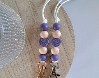 Heart Silicone Bead Lanyard