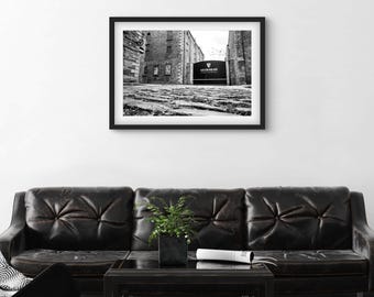 Guinness Gate Black and White Dublin Digital Download | Monochrome Ireland Wall Art | St James’s Gate Photography | Irish Pub Decor Gift