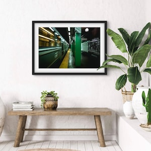 MBTA Green Line | Boston Photography | Green Line | Boston Poster | Boston Massachusetts | MBTA | Boston T | Subway Train