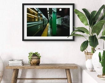 MBTA Green Line | Boston Photography | Green Line | Boston Poster | Boston Massachusetts | MBTA | Boston T | Subway Train
