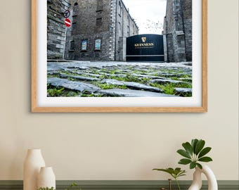 Guinness Brewery Dublin Digital Download | St James’s Gate Wall Art | Ireland Travel Photography | Dublin Street Scene | Irish Pub Gift