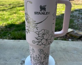 Stanley Engraved | Engraved 40oz Tumbler | Stanley H2.0 Quencher | Dr Nurse Medical Tumbler | Floral Tumbler | Custom Tumbler 27 colors