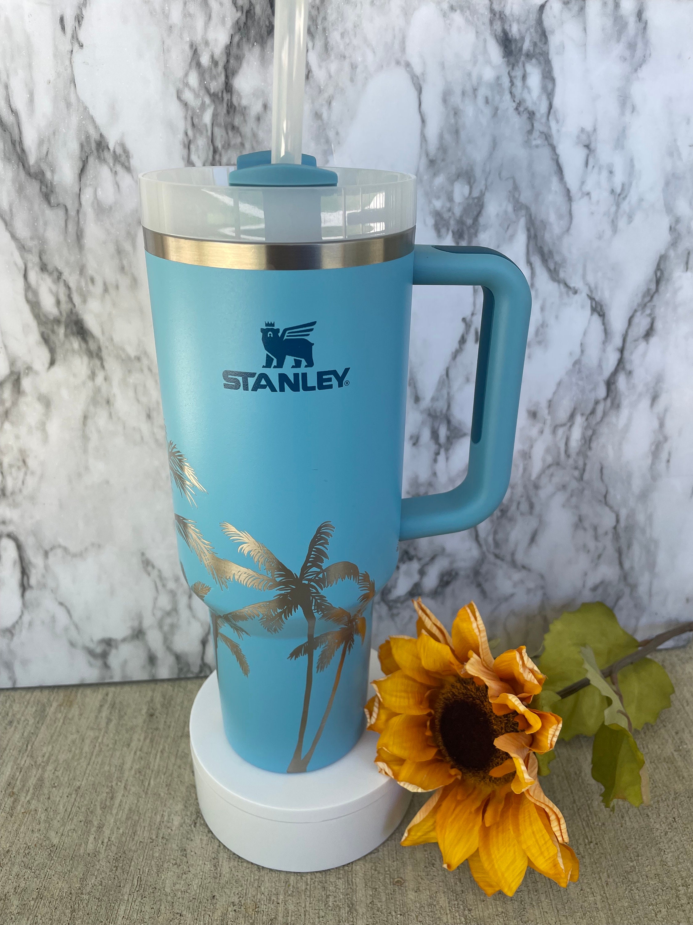 Sunflowers Custom Stanley Adventure Quencher 40 oz tumbler