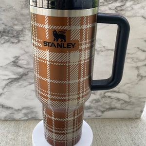 Stanley Engraved | Engraved 40oz Tumbler | Stanley H2.0 Quencher | Plaid Tumbler | Buffalo Plaid | Custom Tumbler 27 colors available