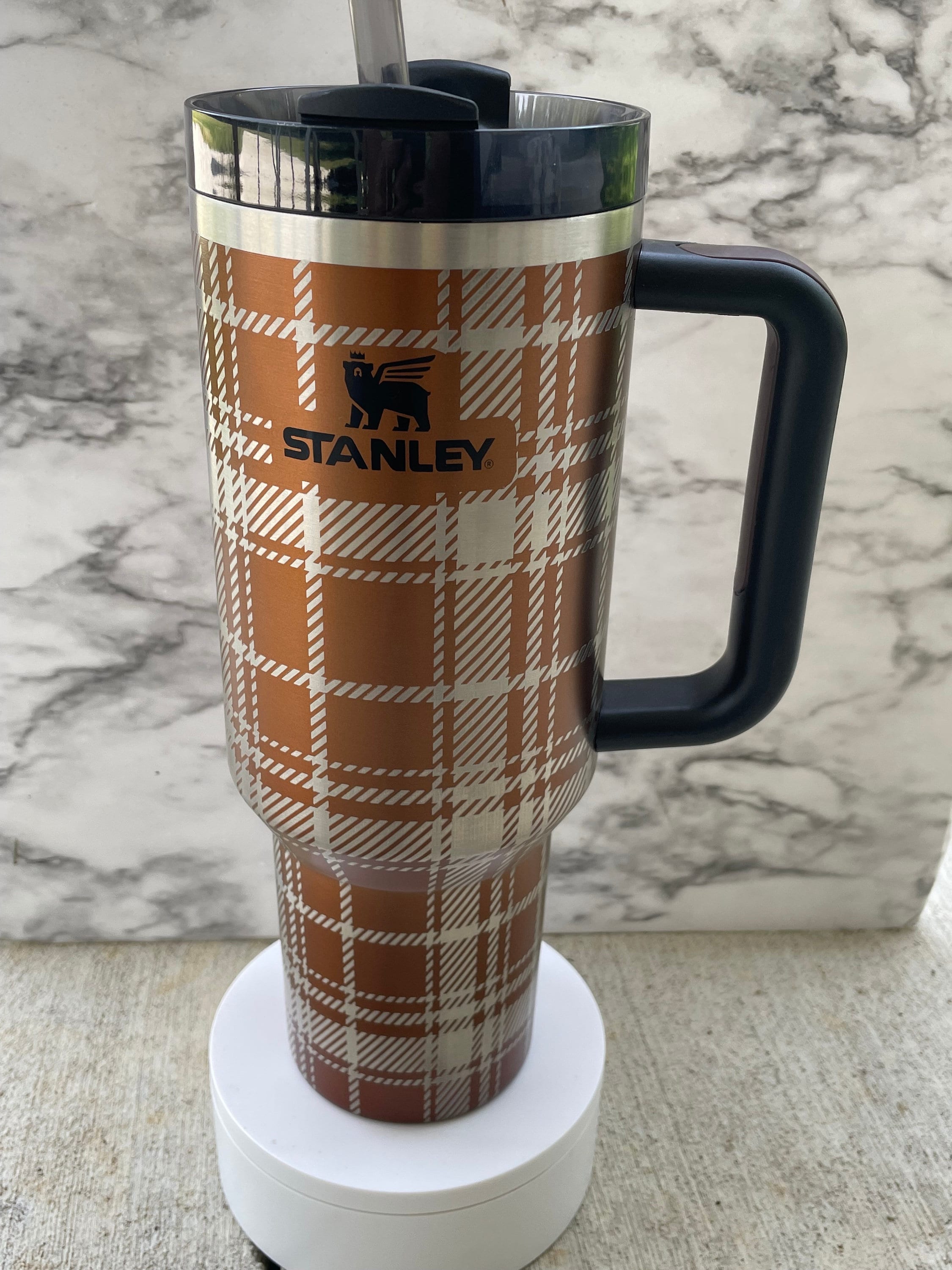 Tumbler Skins | Custom Skins & Wraps for Stanley Quencher 40 oz Tumbler | Carbon Fiber | Custom Vinyl Skin Wrap | Mighty Skins