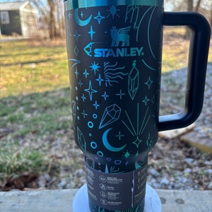 Black Chroma Oil Slick 40 oz Limited Edition Engraved Stanley | You choose the pattern