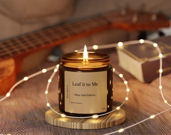 Leaf it to Me - Plant Dad Edition / Vela de cera de soja / Regalo perfecto por causa justa para papá, abuelo, amigos, familia, padrastro