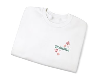 Groovy Grandma-sweater met ronde hals