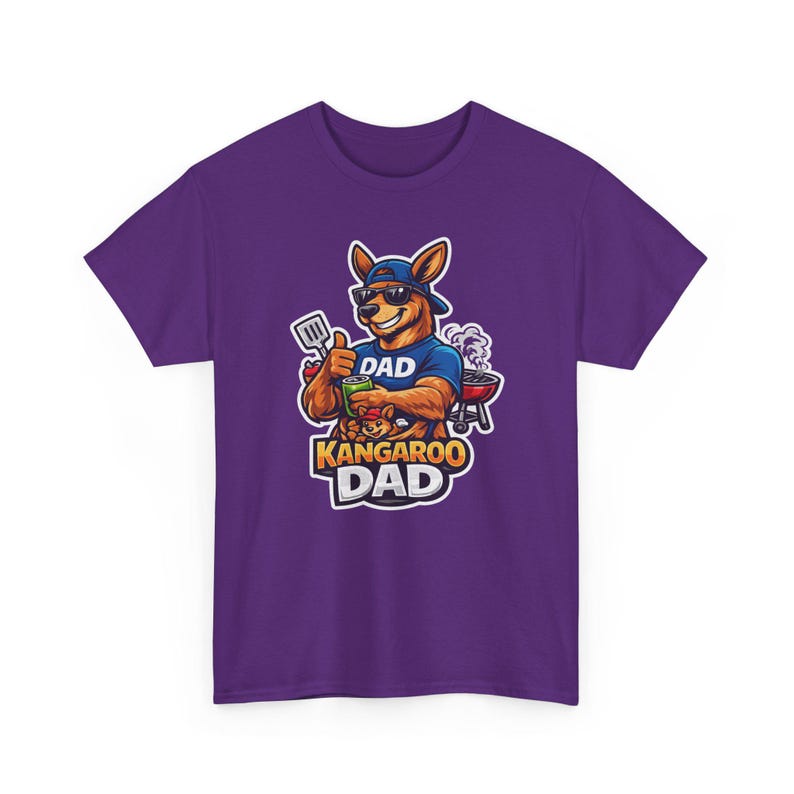 Camiseta divertida de papá canguro, diseño gráfico de papá australiano genial, idea de regalo única y divertida para papás. imagen 14