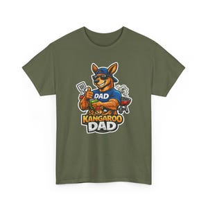 Camiseta divertida de papá canguro, diseño gráfico de papá australiano genial, idea de regalo única y divertida para papás. imagen 9