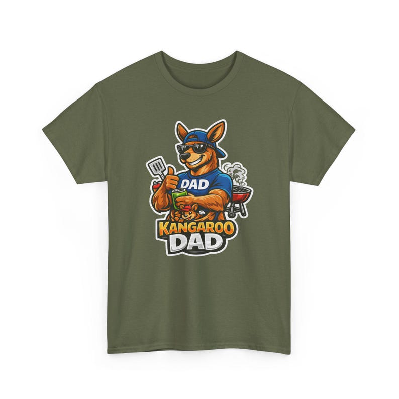 Camiseta divertida de papá canguro, diseño gráfico de papá australiano genial, idea de regalo única y divertida para papás. imagen 9