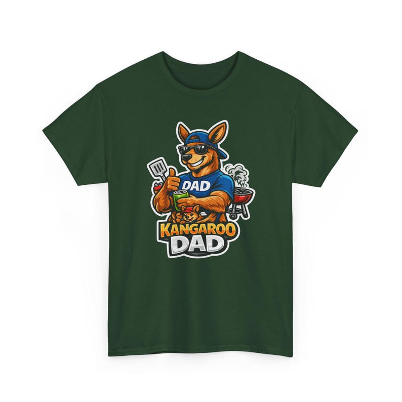 Camiseta divertida de papá canguro, diseño gráfico de papá australiano genial, idea de regalo única y divertida para papás. imagen 10