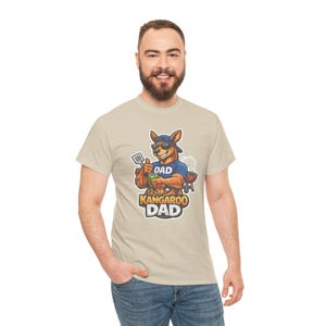 Camiseta divertida de papá canguro, diseño gráfico de papá australiano genial, idea de regalo única y divertida para papás. imagen 17