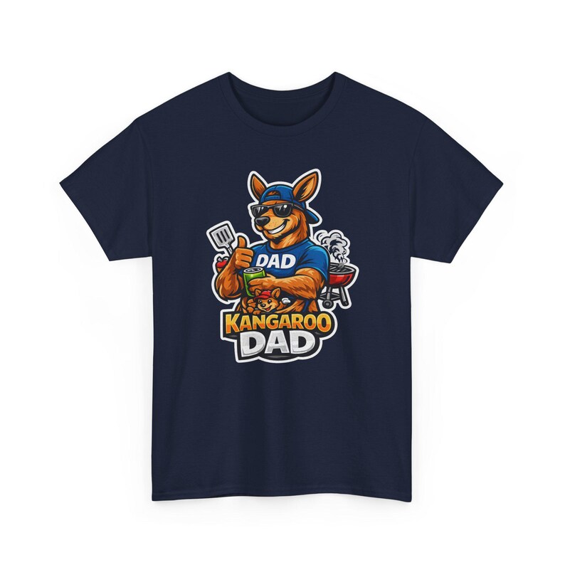 Camiseta divertida de papá canguro, diseño gráfico de papá australiano genial, idea de regalo única y divertida para papás. imagen 13