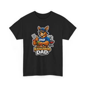 Camiseta divertida de papá canguro, diseño gráfico de papá australiano genial, idea de regalo única y divertida para papás. imagen 1