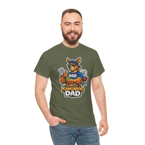 Camiseta divertida de papá canguro, diseño gráfico de papá australiano genial, idea de regalo única y divertida para papás. imagen 20